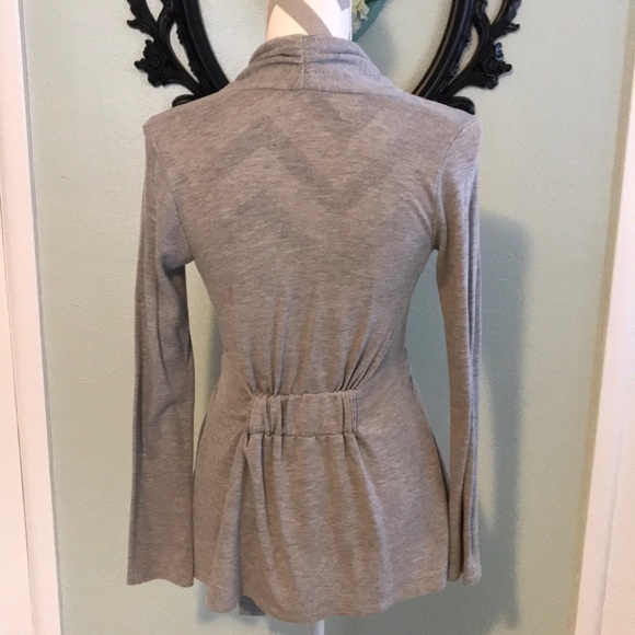 Rue 21 gray wrap cardigan - Picture 2 of 4